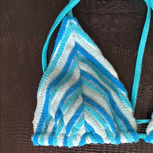 TRIANGL VINCA - SOUR STRIPE TERRY TOWELLING TRIANGLE BIKINI SET - Picture 8 of 10